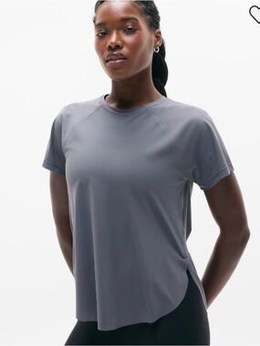 Athleta Ultimate Mesh Tee - grey - 3x